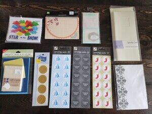 LOT - Cards, Seals, Envelopes Paper Crafts Journaling Scrapbook Retired New #25